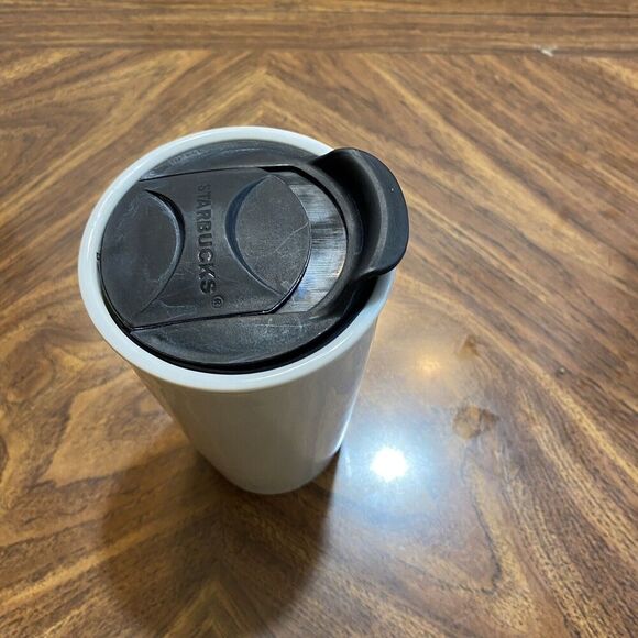 Starbucks 12oz Ceramic Travel Coffee Mug Tumbler With Lid 2011 Mermaid Siren - Picture 3 of 8